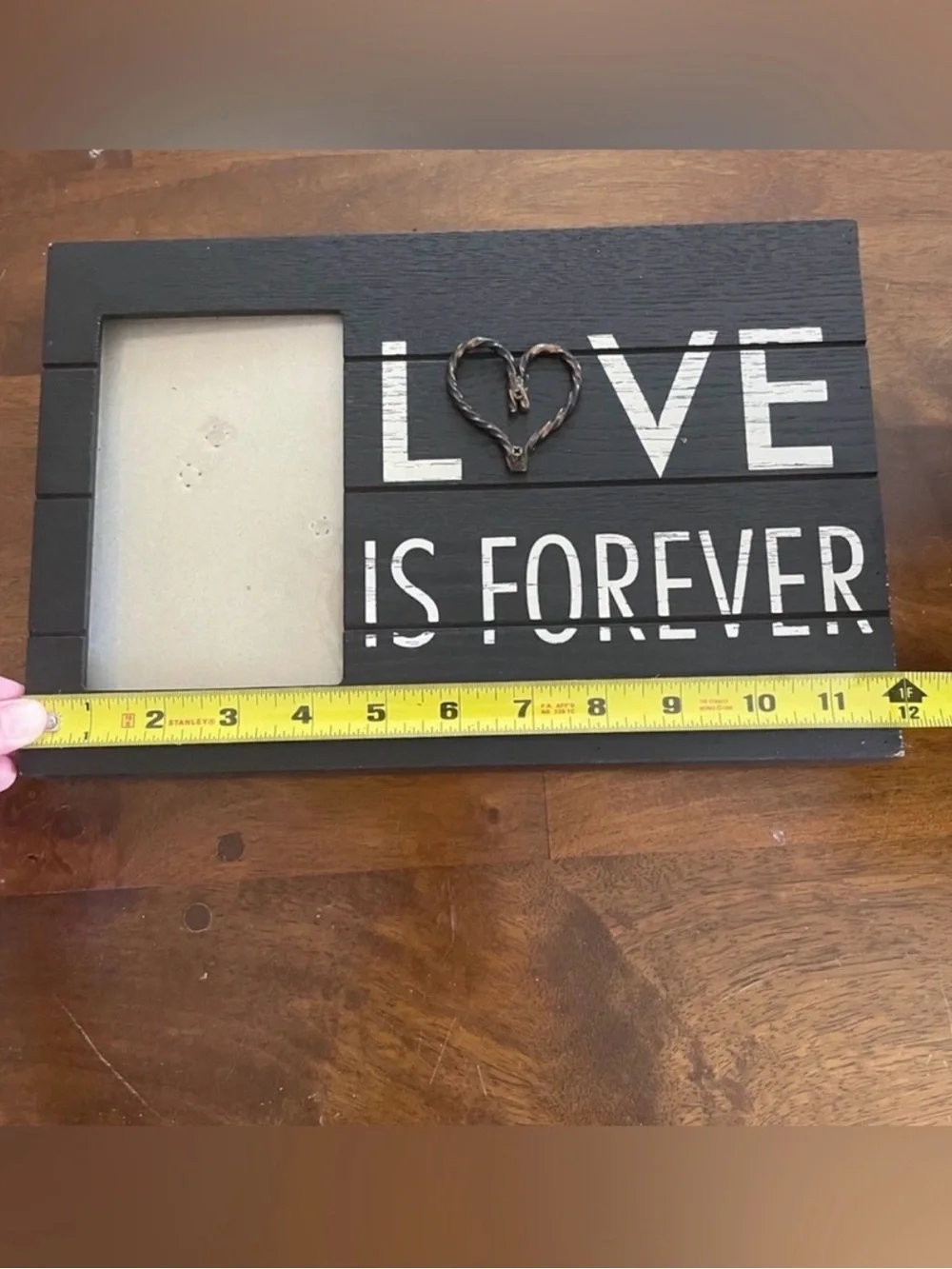 LOVE Is Forever Black Photo Frame Wall Accent